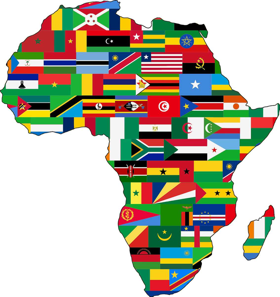 Puzzle Kontynent afrykański puzzle online ze zdjęcia