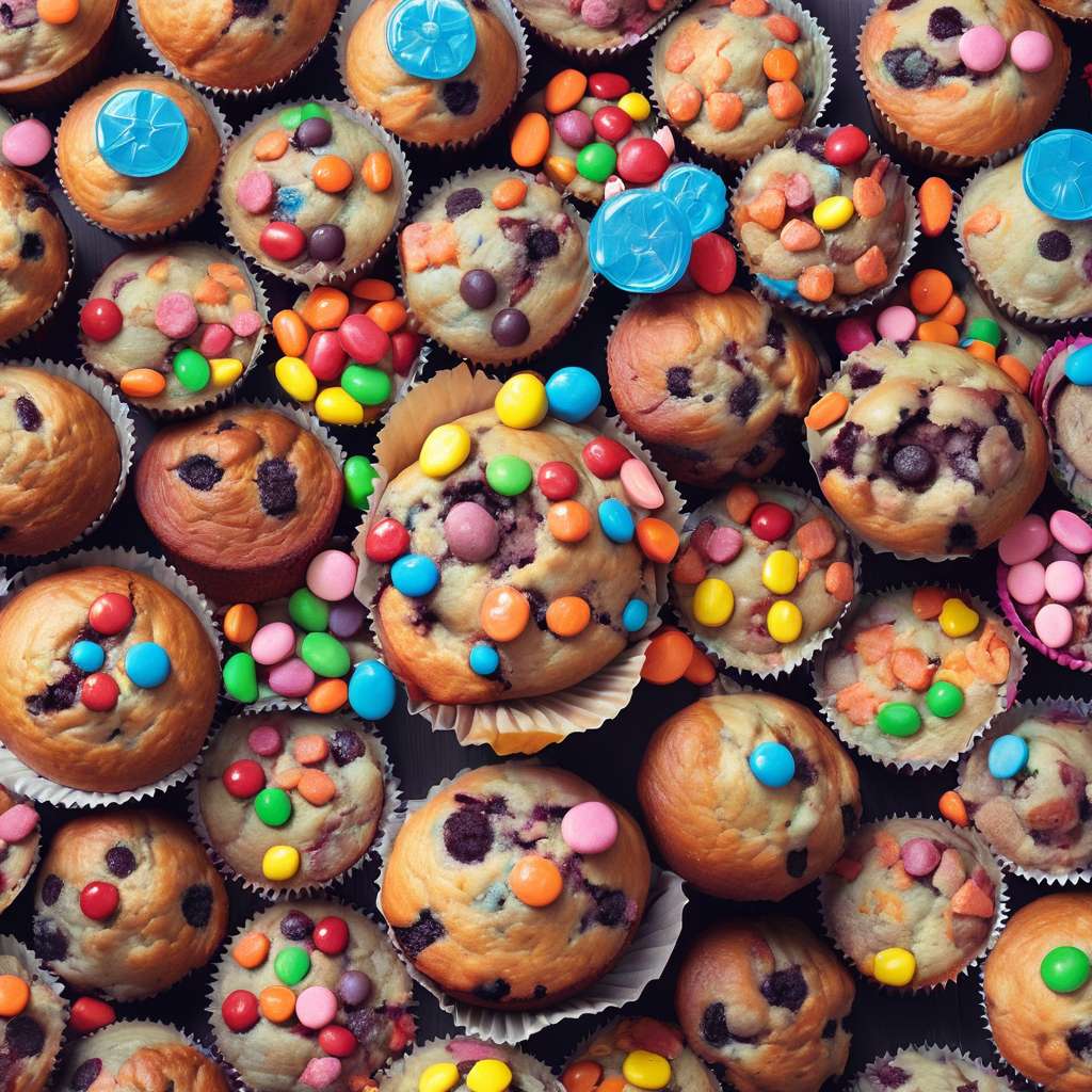 Muffinki i słodycze puzzle online ze zdjęcia