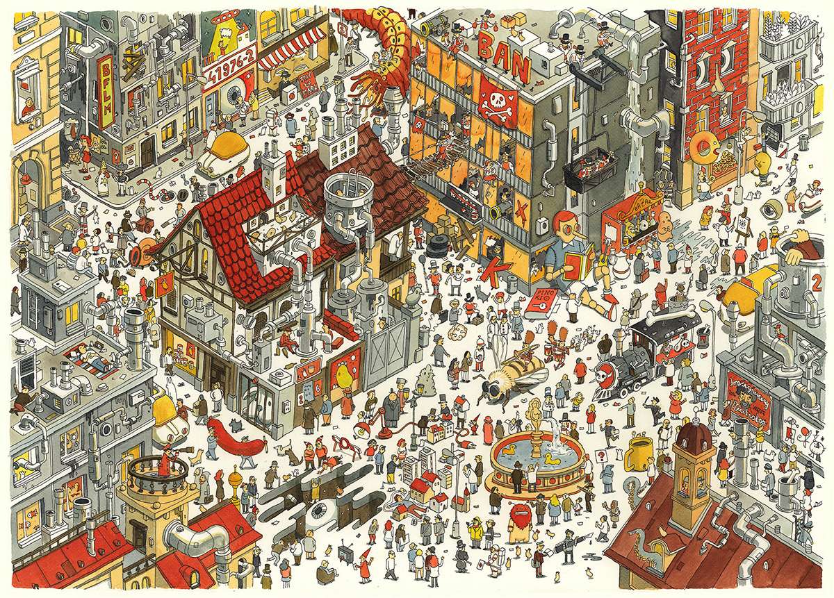 Wyimaginowane miasto puzzle online