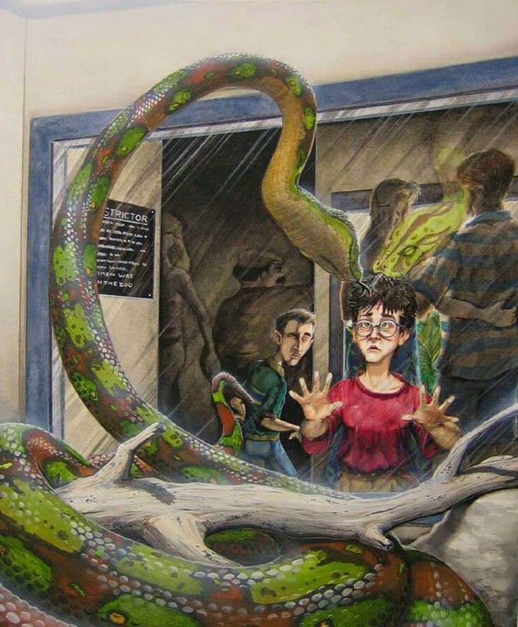 Harry Potterze, odwiedź całe zoo puzzle online ze zdjęcia