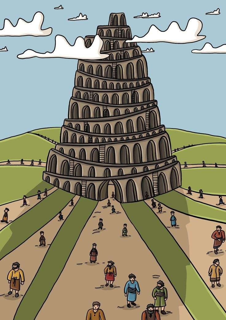 Wieża Babel puzzle online ze zdjęcia