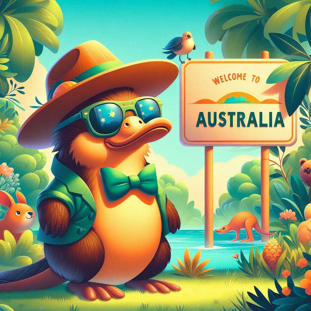 Dziobak w Australii puzzle online ze zdjęcia