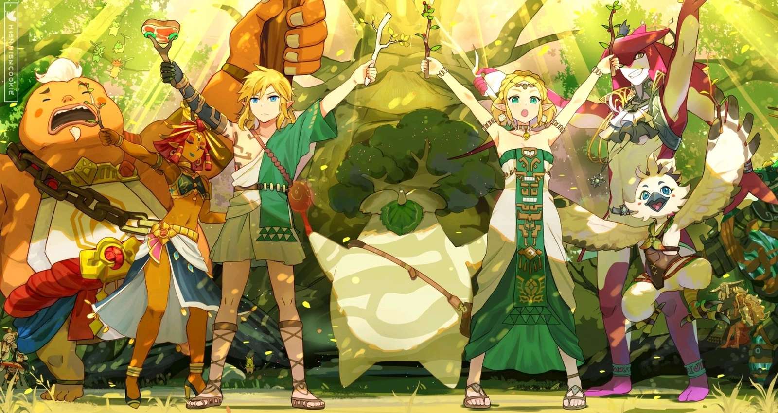 Zelda i przyjaciele puzzle online