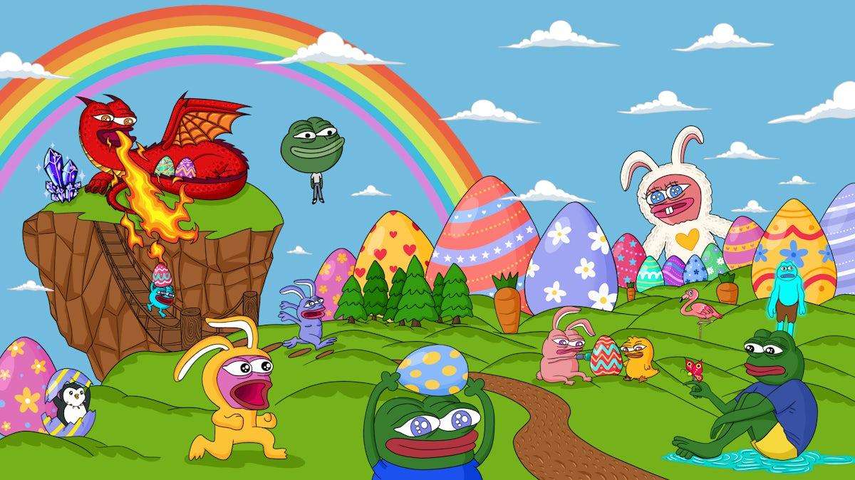 Pepe w Krainie Wielkanocnej puzzle online ze zdjęcia