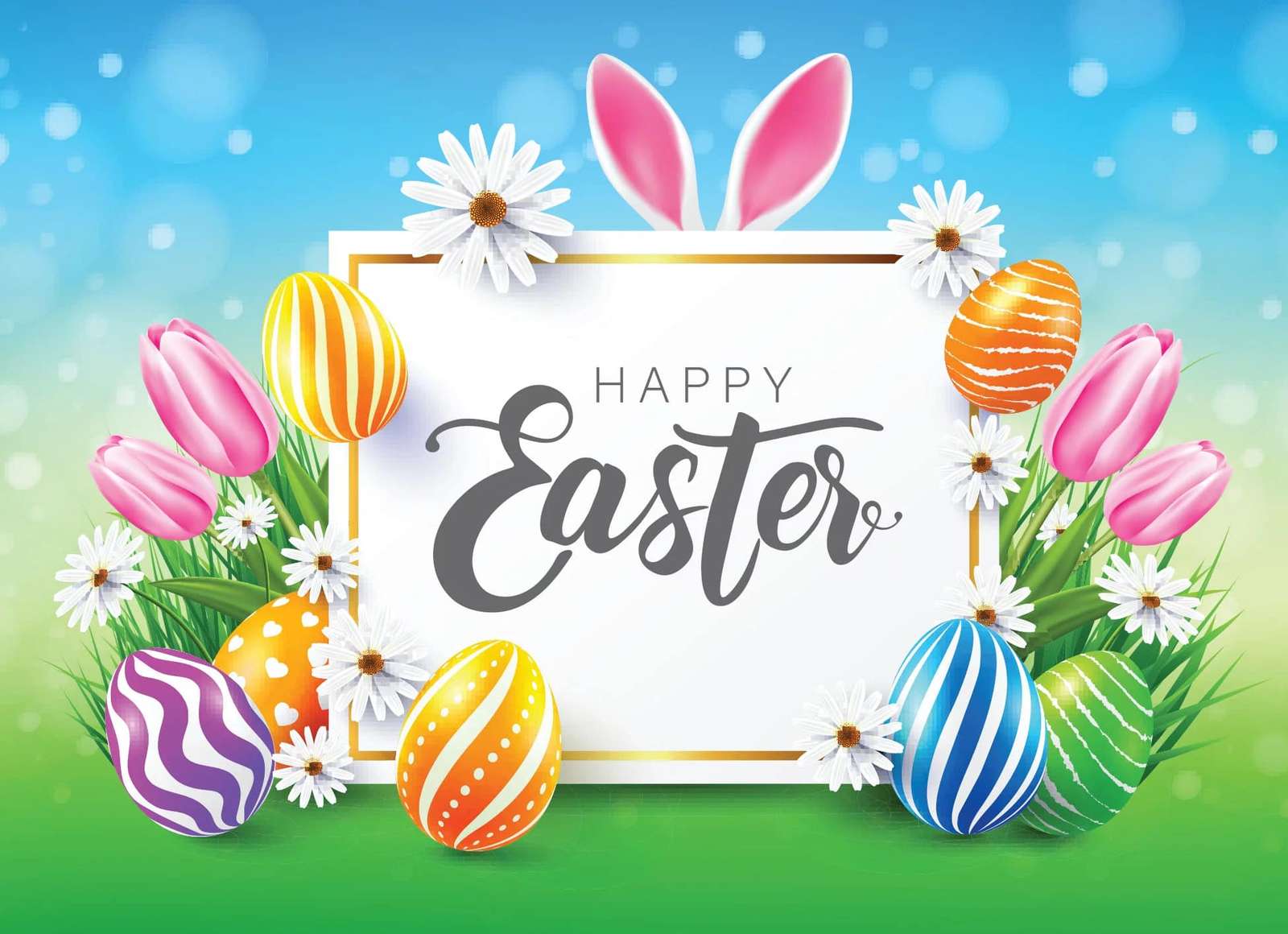 Happy Easter puzzle online