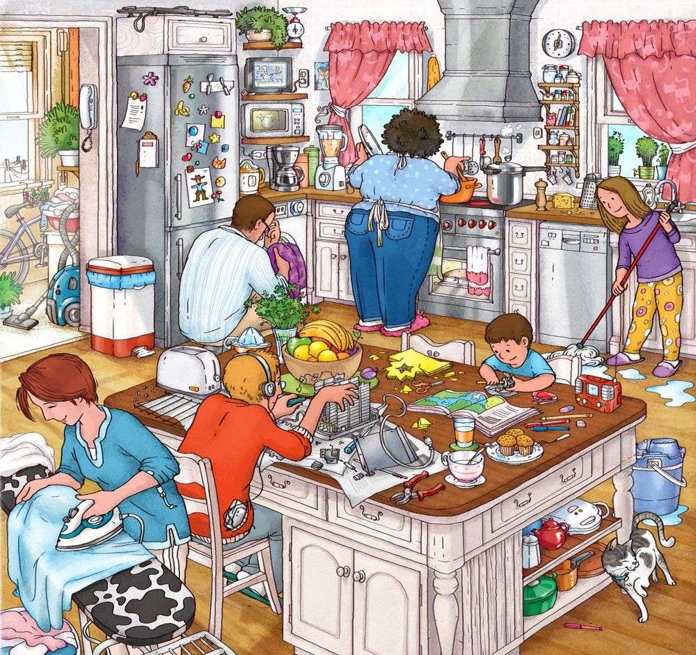 Prawdziwy „pokój rodzinny” puzzle online ze zdjęcia