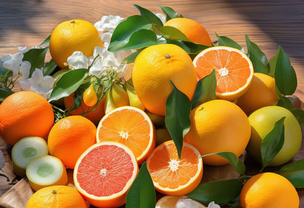 pomarańcze w stosie puzzle online ze zdjęcia