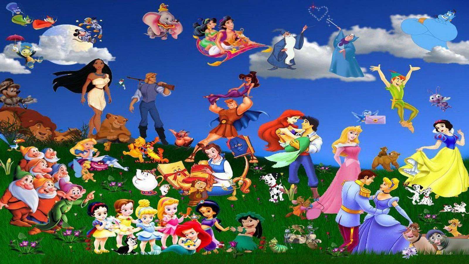 postacie z Disneya puzzle online