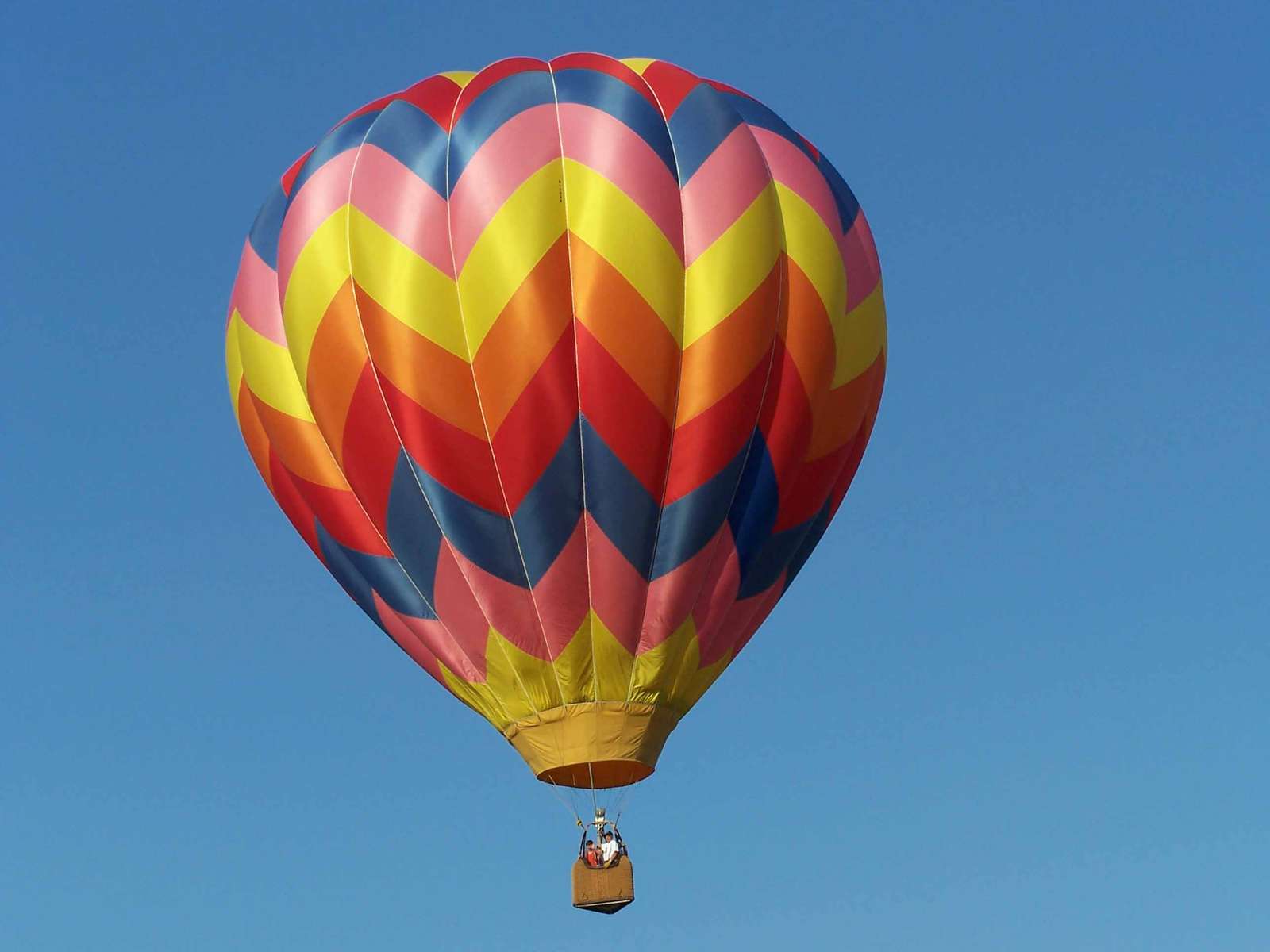 balon na gorące powietrze puzzle online ze zdjęcia