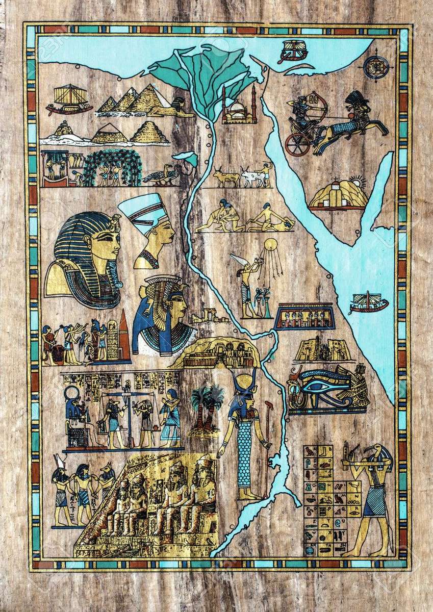 Mapa Egiptu puzzle online
