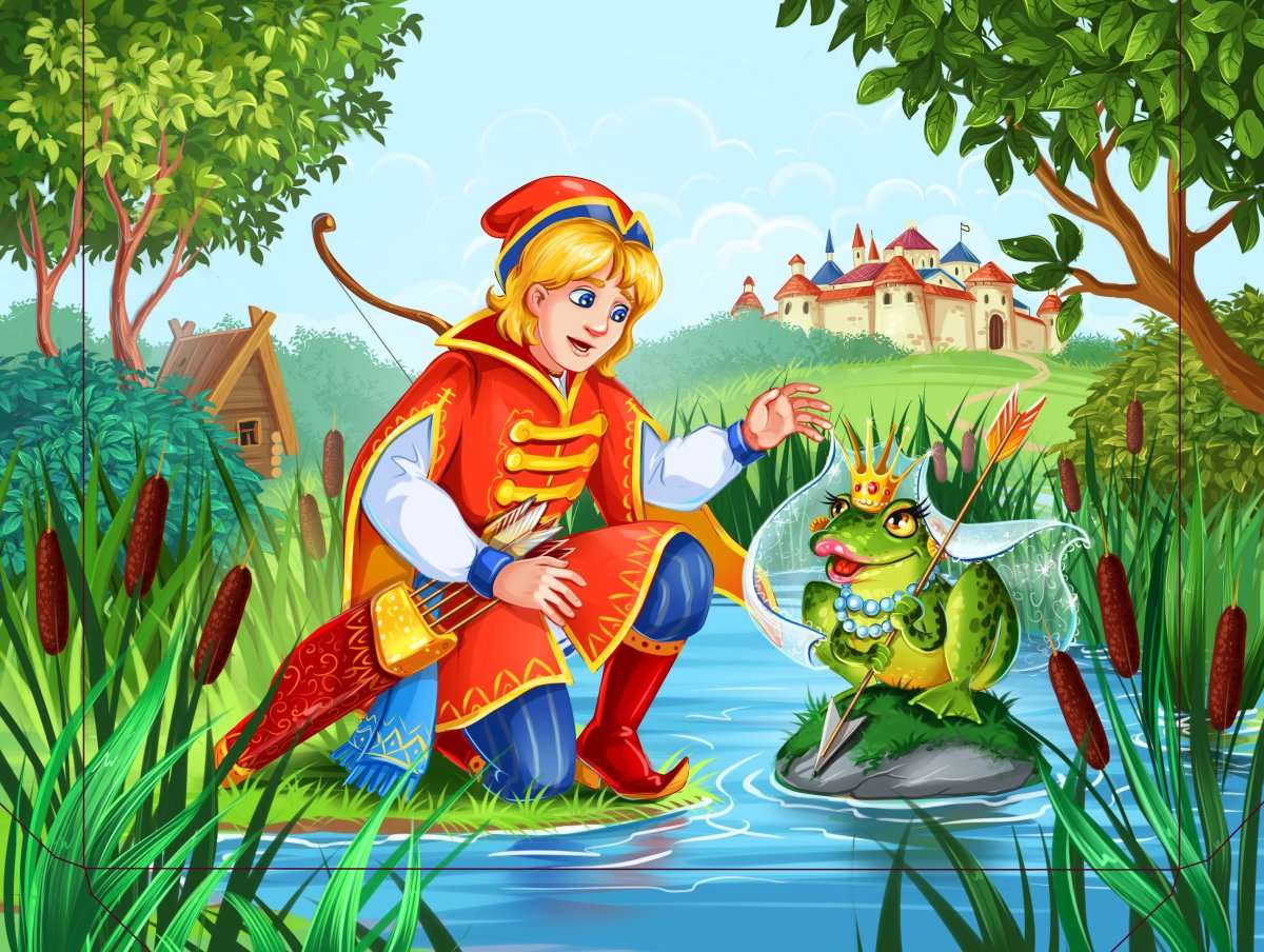 Bajka „Żaba księżniczka” puzzle online ze zdjęcia