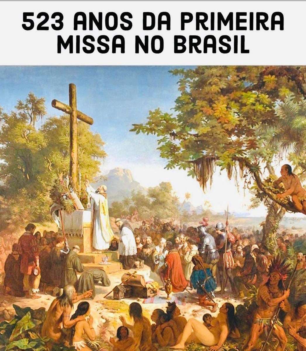 pierwsza msza w Brazylii puzzle online