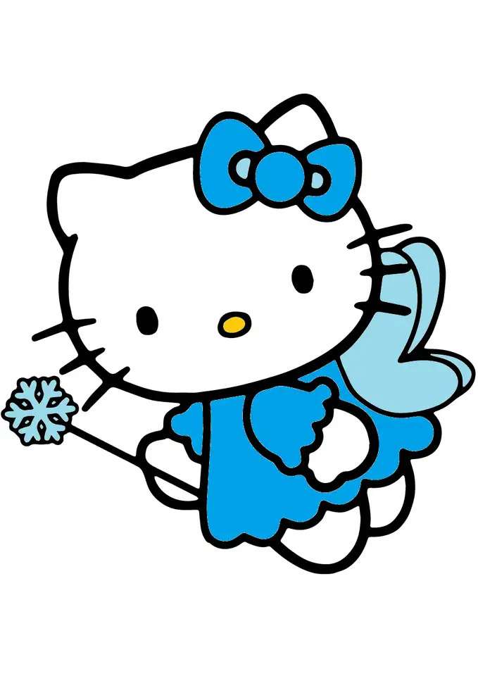 Hello Kitty Błękitna Wróżka puzzle online