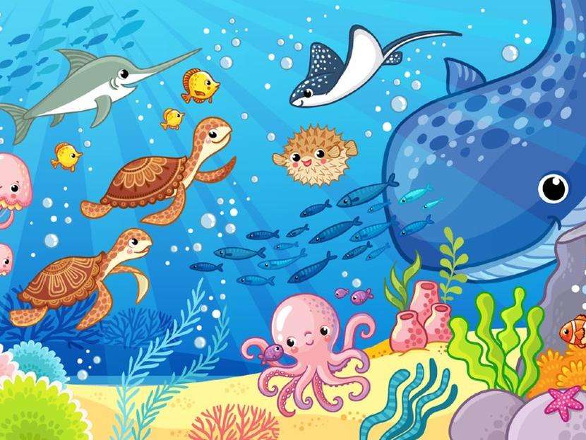 Zwierzęta morskie puzzle online ze zdjęcia