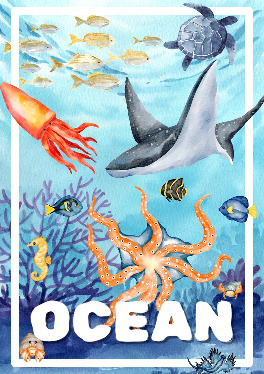 plakat oceaniczny puzzle online ze zdjęcia