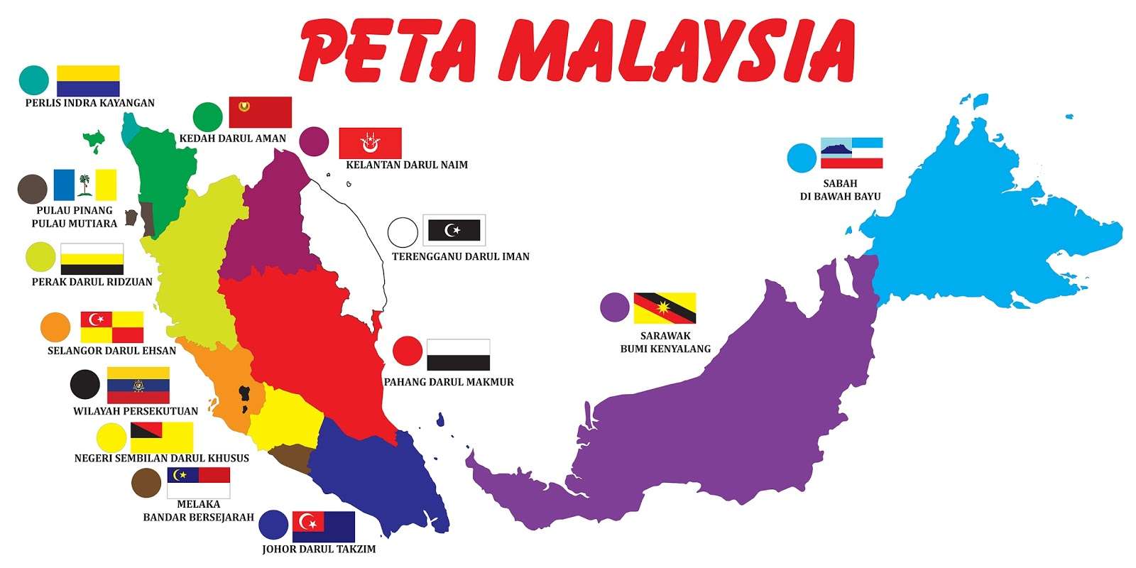 Peta Malezja puzzle online