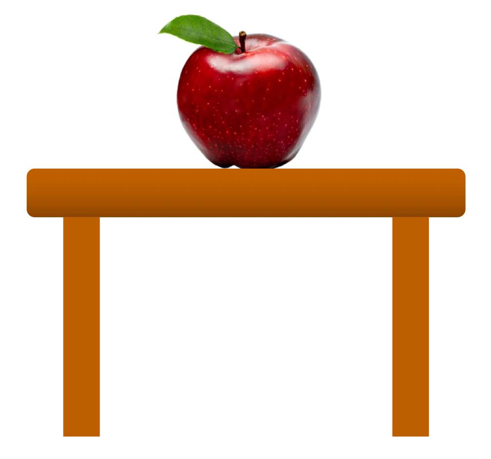 jabłko na stole puzzle online