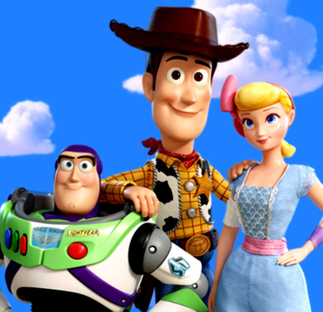 Toy Story – Woody, Buzz i Bo Peep puzzle online ze zdjęcia