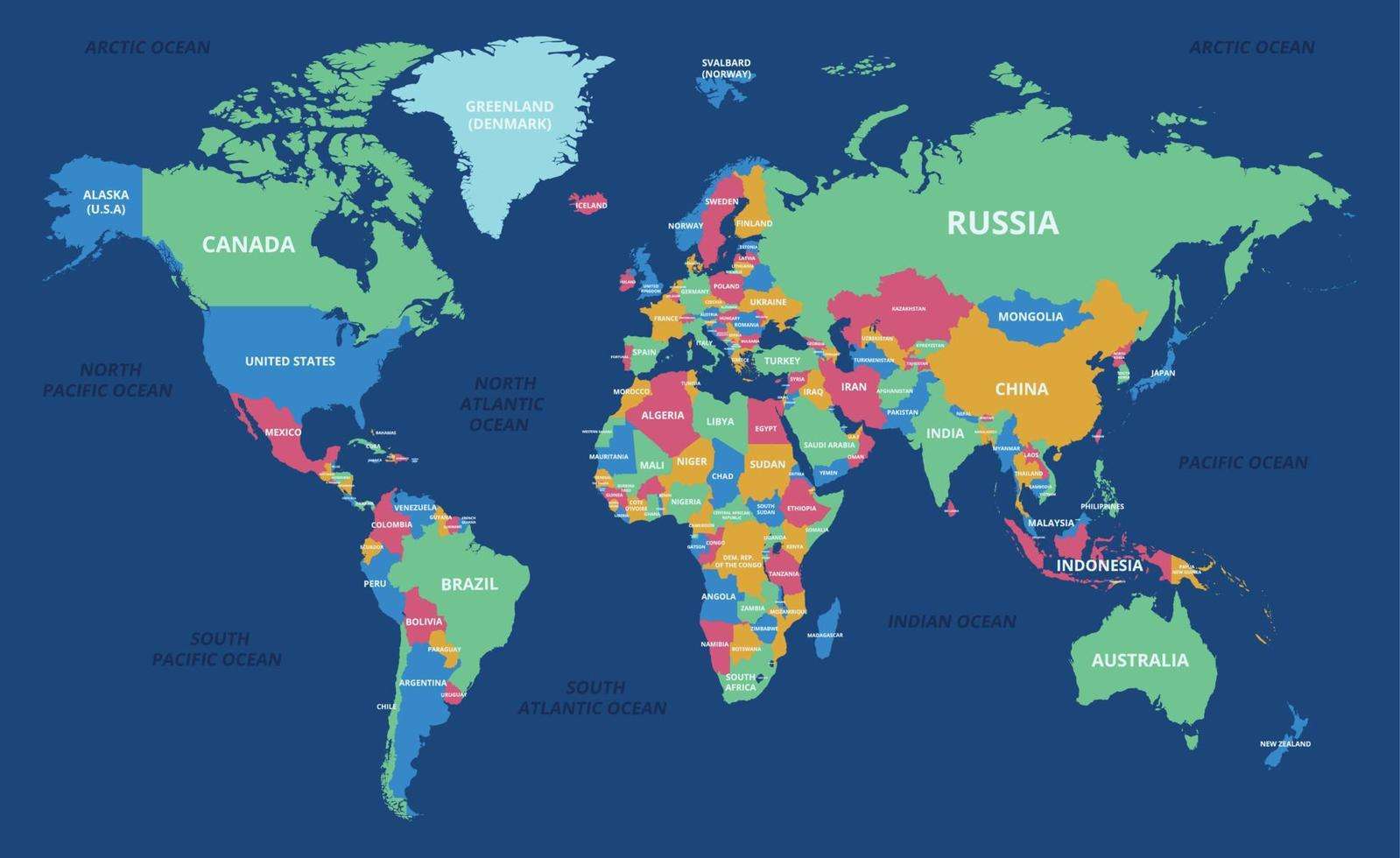 Mapa świata puzzle online