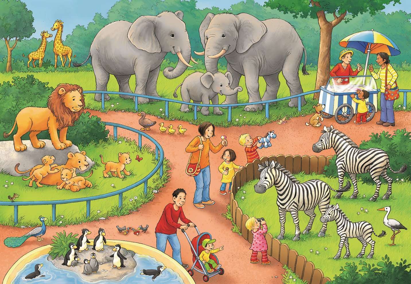 dzieci z zoo puzzle online ze zdjęcia