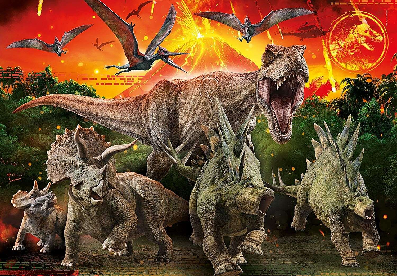 Dinozaury puzzle online ze zdjęcia