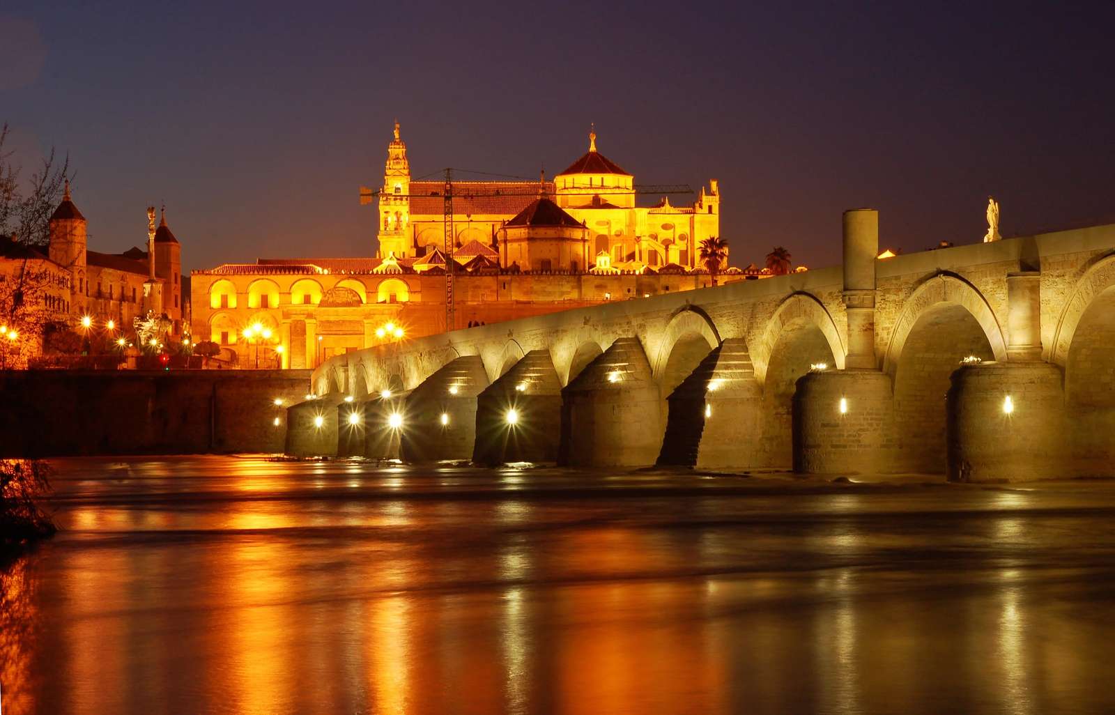 Most rzymski w Kordobie w Hiszpanii puzzle online ze zdjęcia
