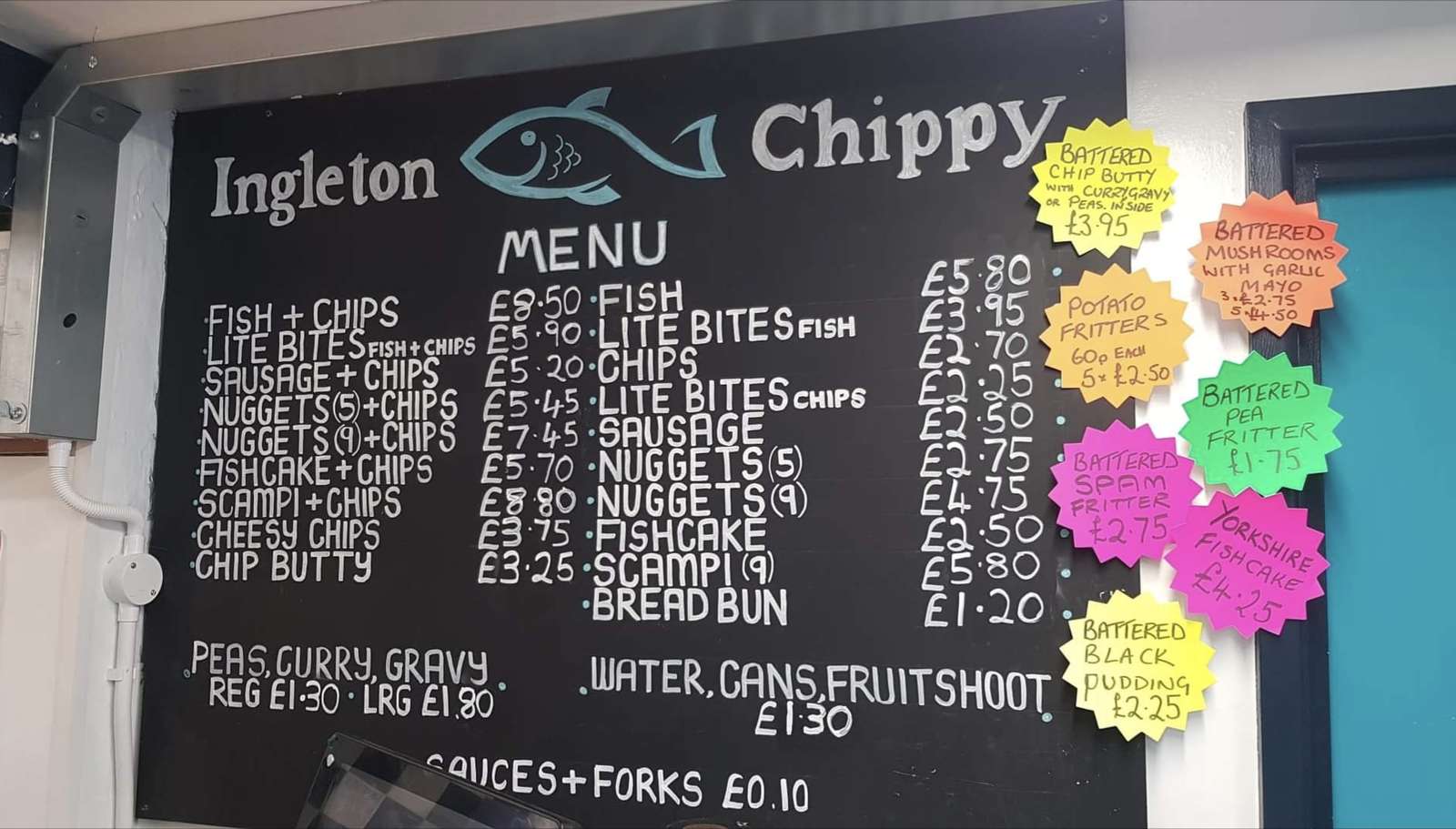 Ingleton Chippy menu puzzle online