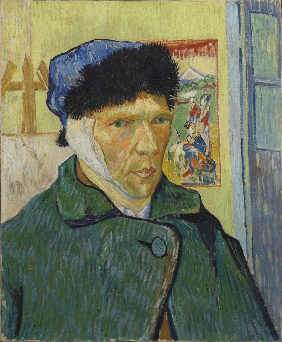 Portret Van Gogha puzzle online ze zdjęcia