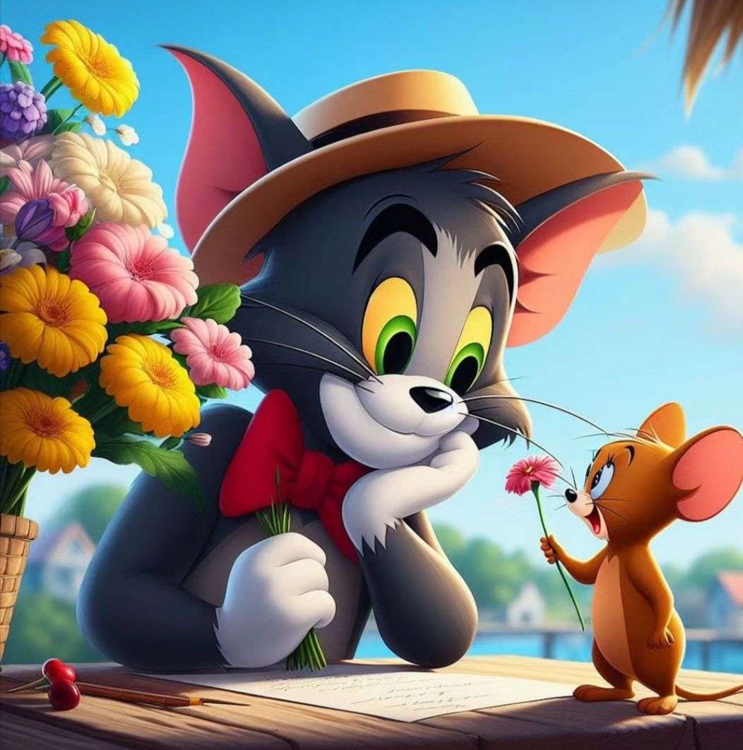 Tom i Jerry puzzle online ze zdjęcia