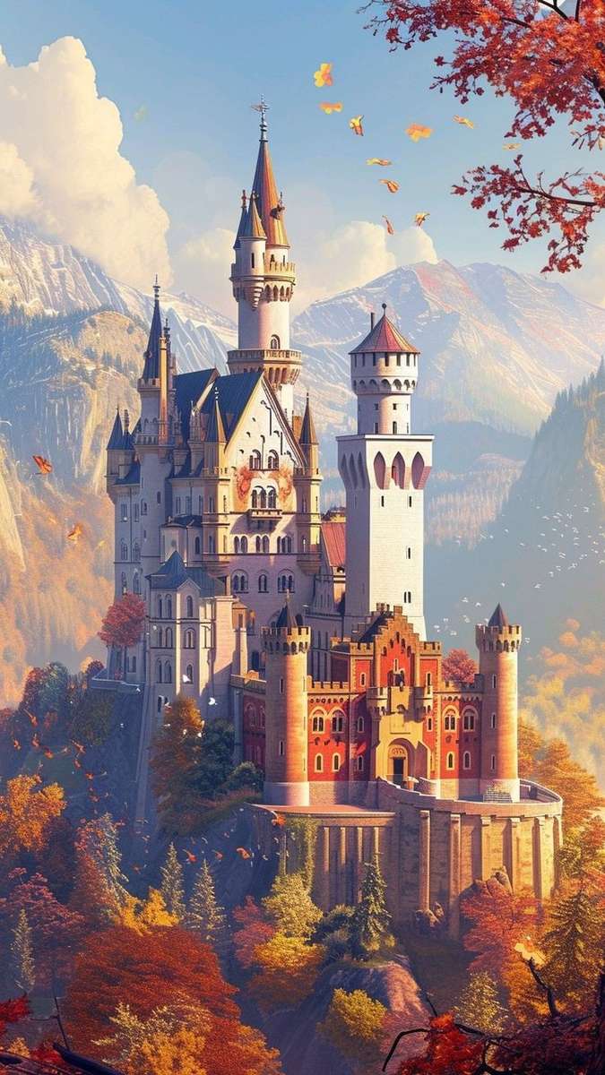 Zamek Neuschwanstein puzzle online