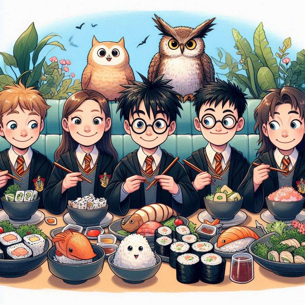 Harry Potter i sushi puzzle online