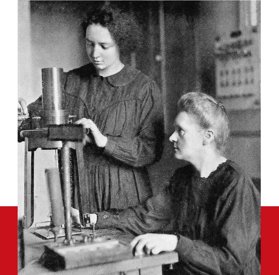 Maria Curie z córką w 1925 r puzzle online ze zdjęcia