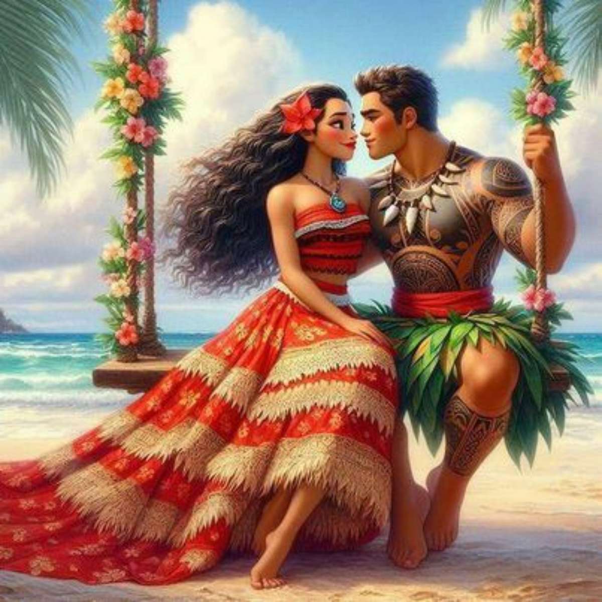 MOANA, kopalnia puzzle online ze zdjęcia