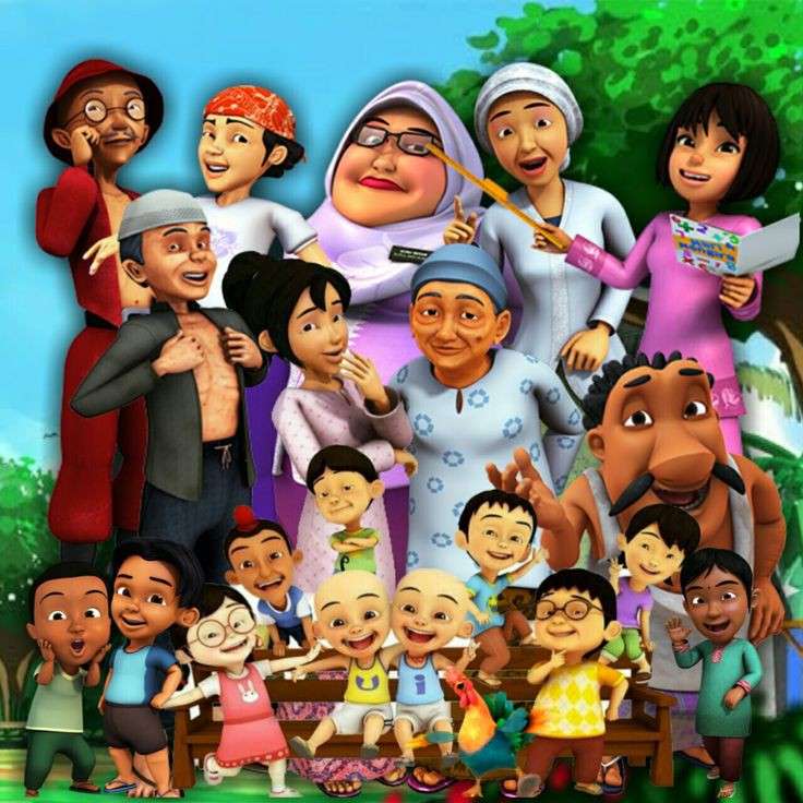 upin ipin dan kawan kawan puzzle online ze zdjęcia