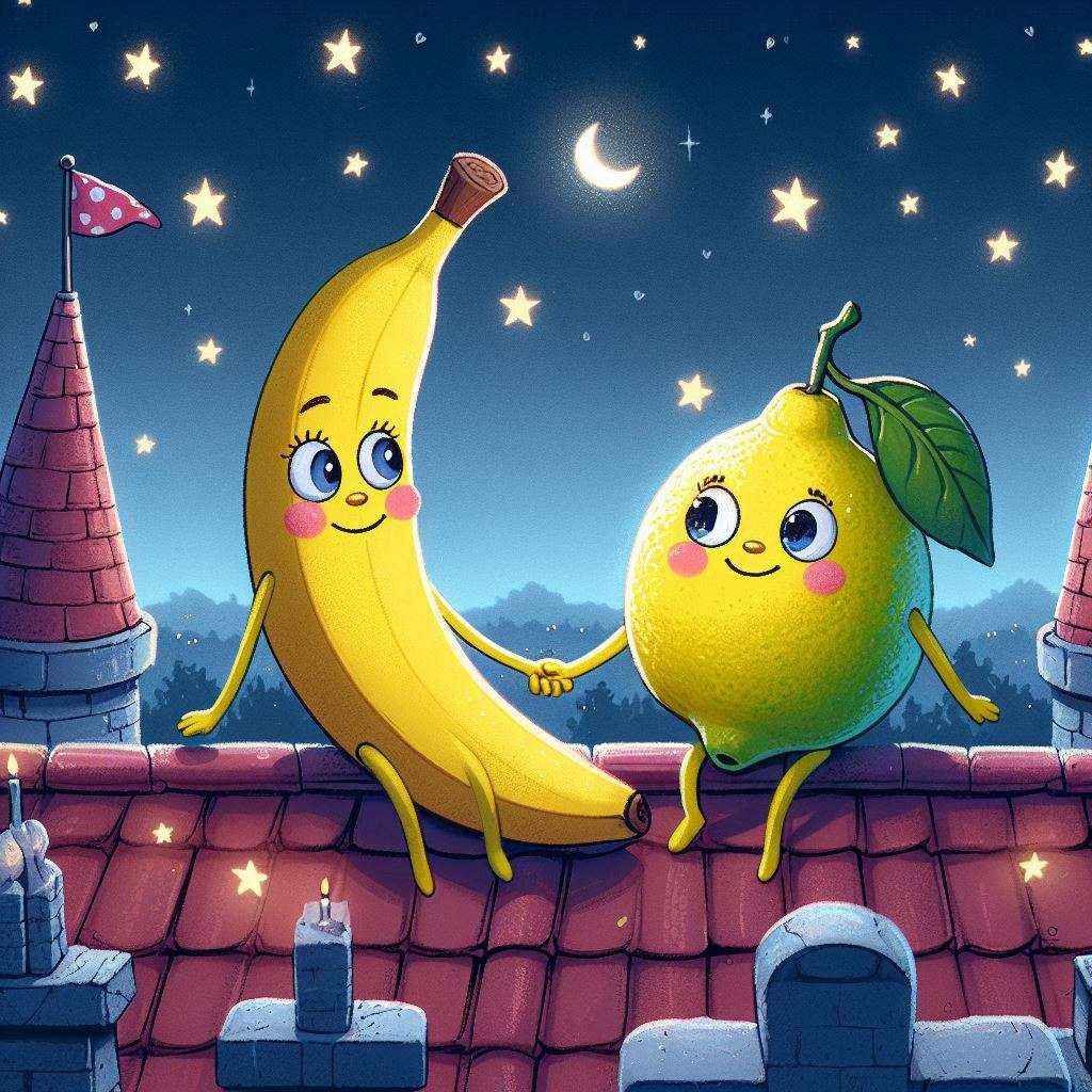 Banan i limoneguardo le stelle puzzle online ze zdjęcia