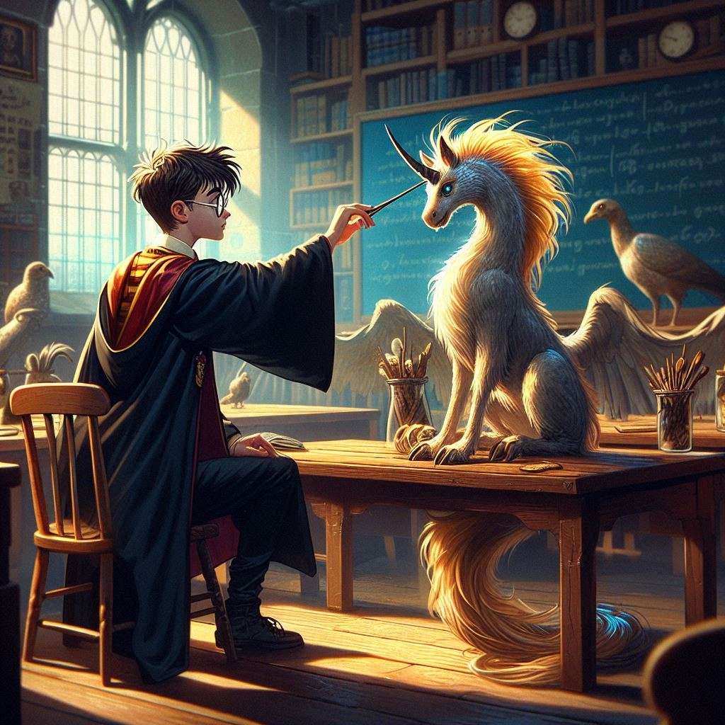 Harry Potter to żywe stworzenie puzzle online ze zdjęcia