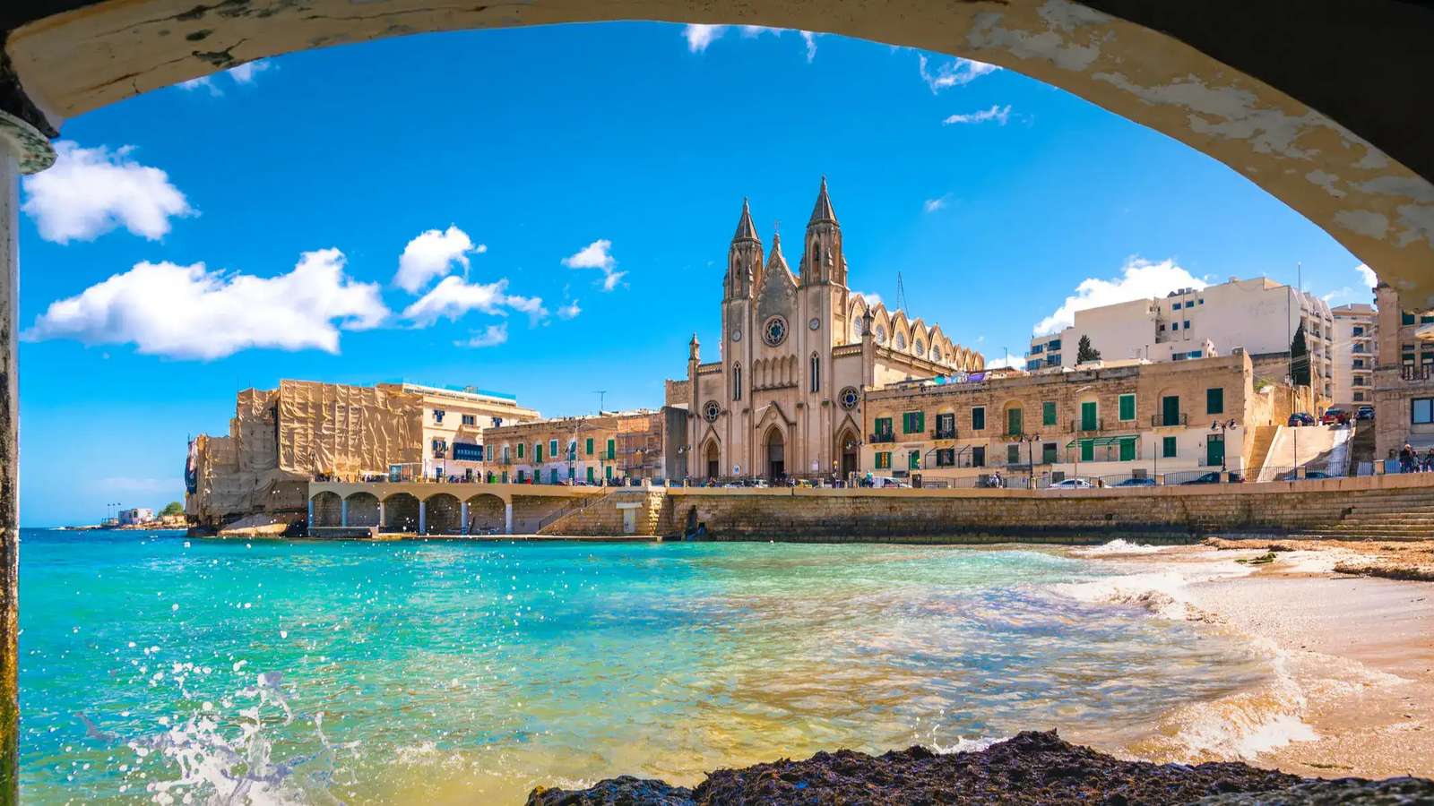 Balluta bay Malta puzzle online