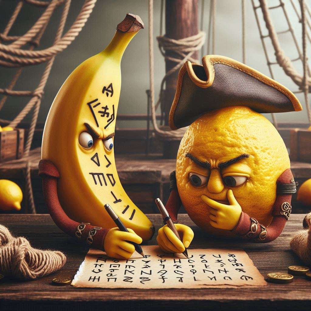 Banana e Limone a Lezione di Rune Antiche puzzle online