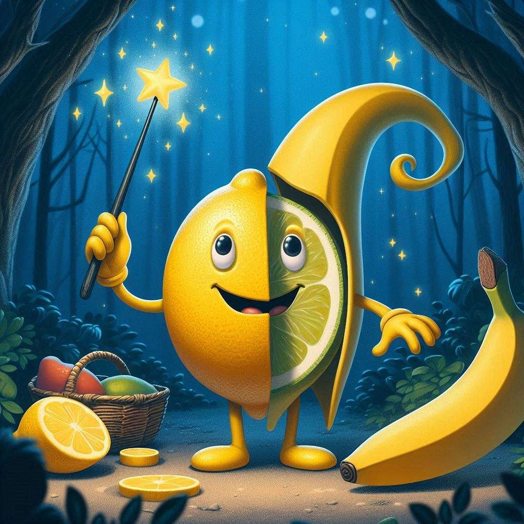 Limone i bananowa konfiguracja puzzle online